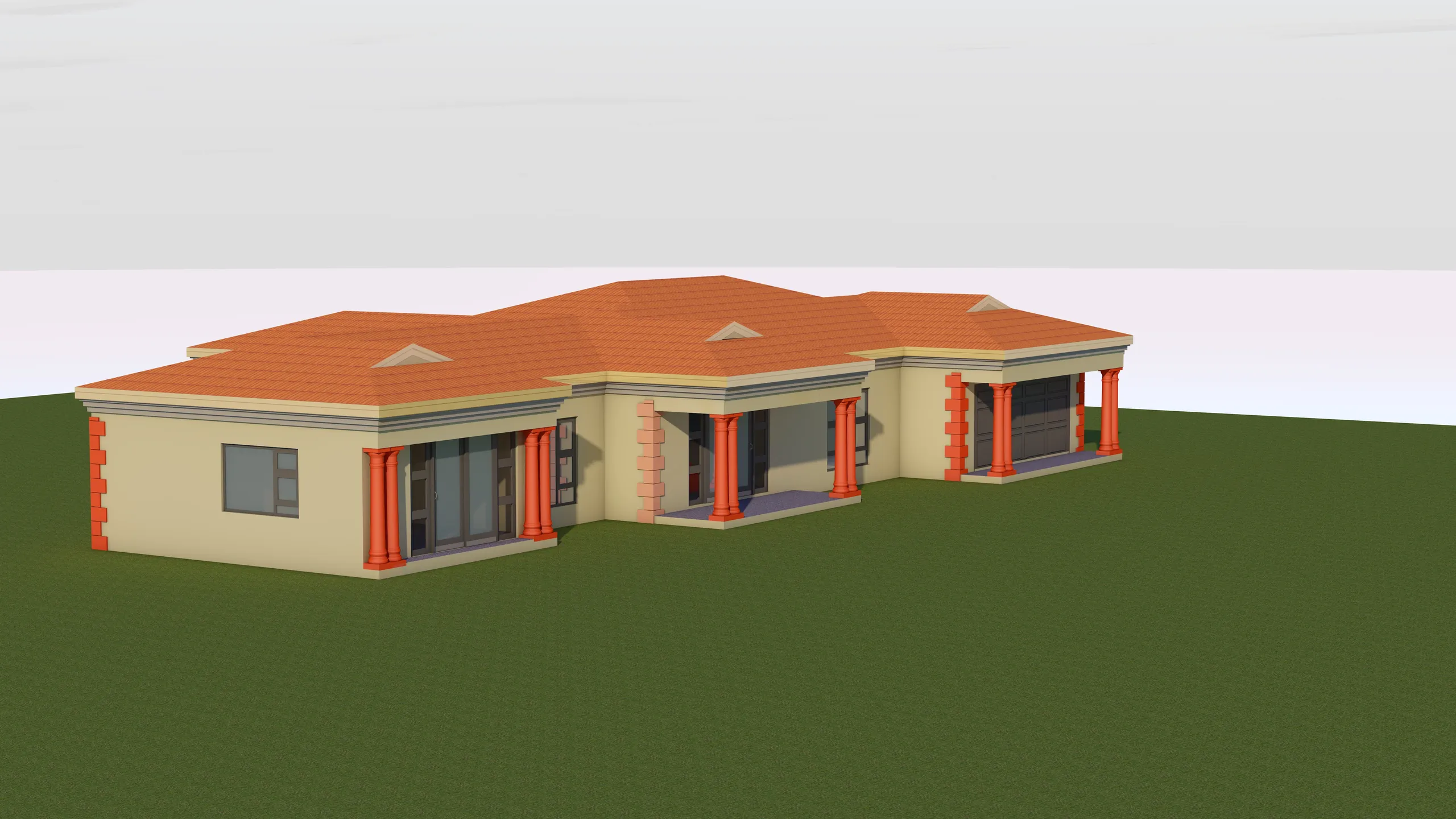 Modern 4 Bedroom House Plan - Image 3