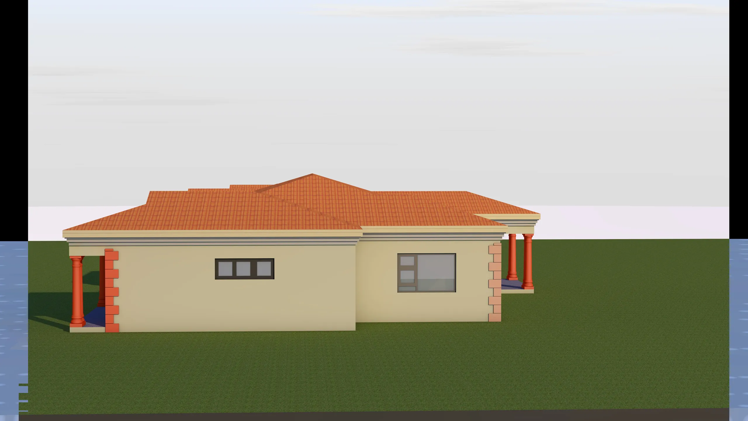 Modern 4 Bedroom House Plan - Image 4