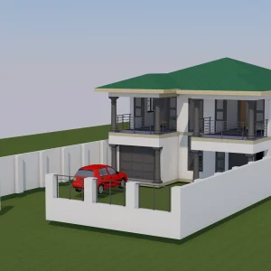 Modern 5-Bedroom Double-Storey House Plan