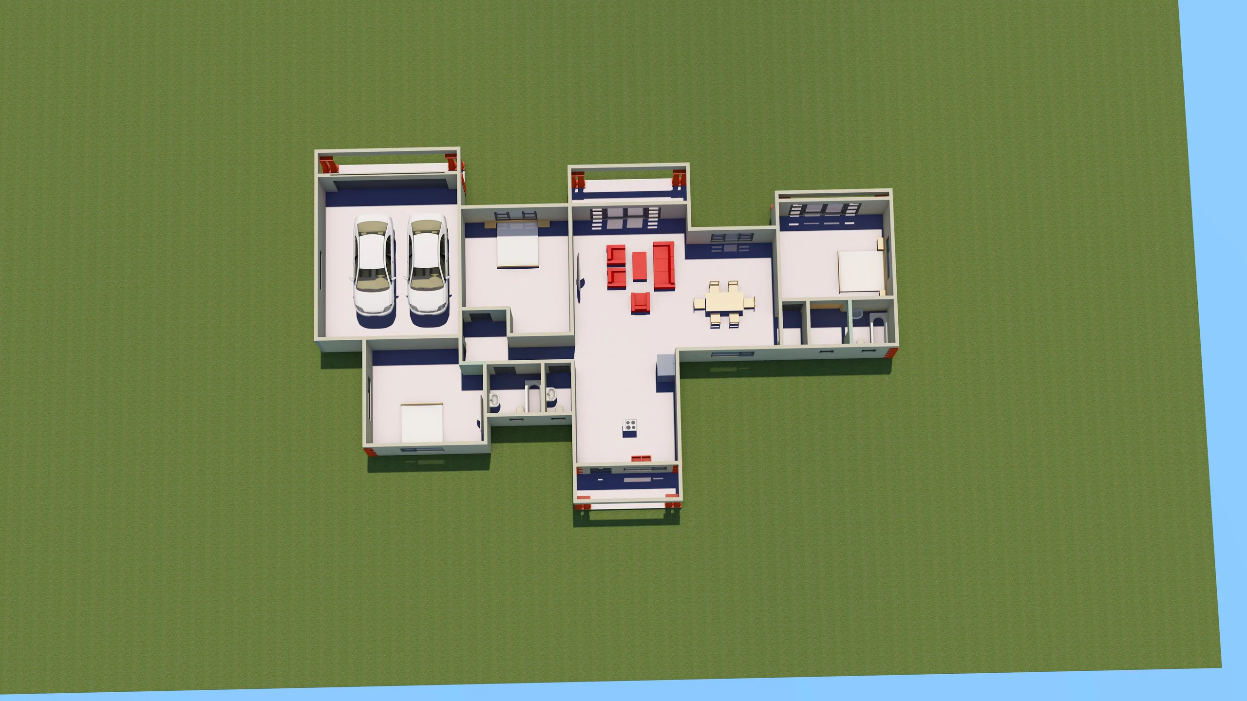 Modern 4 Bedroom House Plan - Image 6